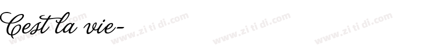 Cest la vie字体转换